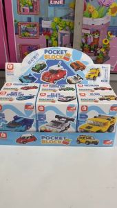 Mainan Edukasi Anak Pocket Blocks Mobil Sport car