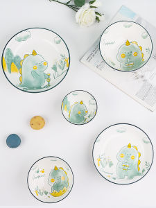 Mug Master | Cute Cartoon Dinosaur Underglaze Ceramic Bowl