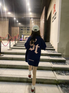 Retro Cotton Short Sleeve T-Shirt Womens Summer Hiphop Couple Loose Fit Creative Pattern round Neck Mid-Length Top