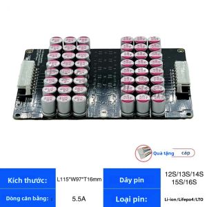 Bộ Cân Bằng Hoạt Động 5A Cho Pin Lifepo4/Lipo/Lto Tụ Điện Năng Lượng 3S-21S Bộ Cân Bằng Điện Áp Điều Chỉnh 3-17S