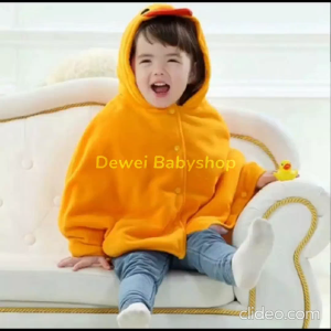 Jaket Bayi Karakter Model Penutup Kepala ( Baby Hoodie Jacket-Mantel Anak-Kado Lahiran-Hadiah Melahirkan-Ultah-Ulang Tahun-Gift-Newborn )