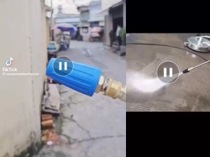 Béc xịt rửa cao áp xoáy Turbo 360 độ cho máy rửa xe áp lực cao hàng chuẩn ren đồng thau béc xịt rửa xe