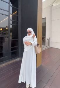 NEW SET ABAYA UMAMI 2in1 BEST SELLER GAMIS BERGO POLOS VIRAL ABAYA UMROH KEKINIAN