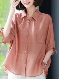 QIAOXIZI | Youthful Casual Womens Summer Shirt 2023 Loose Fit
