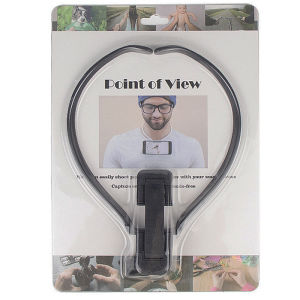Hands-Free Lazy Phone Stand Hang On Neck POV Collar Hanging Neck PhoneGoproAction camera Bracket Holder Video Selfie