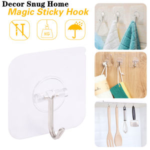 【Free Shipping】10 PCS Adhesive Wall Hook Strong Sticky Door Wall Hangers Hooks Suction Heavy Load Rack