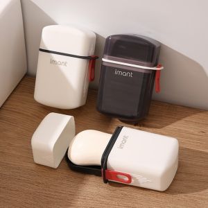 Travel Soap Box With Lid Portable Dustproof Simple Handmade Soap Tray Storage Box Easy to Carry Bathroom Tools