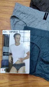 3 PCS Celana Dalam Pria Bahan Katun Adem Celana Sempak Cowok Champiro
