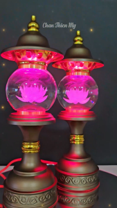 Đèn Thờ Phong Thủy Phú Quý Có Led Đổi Màu CHÂN THIỆN MỸ Trang Trí Bàn Thờ Phòng Thờ M03