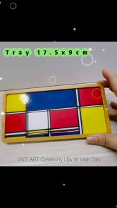 Bamboo Tray Design 1 - 17.5cmx9cm