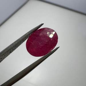 2065-ĐÁ RUBY ĐỎ ( THIÊN NHIÊN ) CÓ XỬ LÝ KEO.