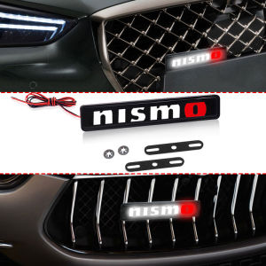 LED Front Hood Grille Emblem Badge Decorative Car Light for Nismo Nissan Juke Tiida Teana GTR 350Z 370Z 240SX Fairlady Skyline