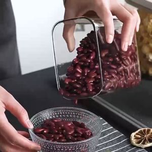 กล่องเก็บของ กล่องเก็บอาหารแห้ง พร้อมฝาปิดผนึก จัดเก็บง่าย ข้าวสาร เก็บอาหารแห้ง ONESUPER