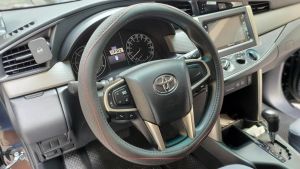STEERING COVER WITH RED STITCH UNIVERSAL FIT LEATHER GOOD FIT COVER