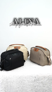 AOLONG SELEMPANG ALINA 5098# - Tas Selempang Wanita Terbaru Slingbag Bahan Parasut Glossy