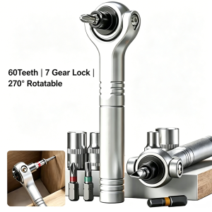 Galacok Universal ratchet wrench sleeve Forward and reverse screwdriver Dual purpose magnetic wrench repair tool set