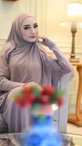 TERLARIS Dress simple elegan gamis Set Jersey Umroh best seller COD