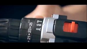 18VF Cordless Drill Drill Codless Hammer Drill Impact Screwdriver Drill Batteri(BLACK)