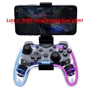 iPega | Bộ Điều Khiển Trò Chơi Bluetooth Không Dây Đa Năng Có Đèn RGB - Tay Cầm Chơi Game Tiện Dụng Cho Điện Thoại PS4 NS PC - Phụ Kiện Chơi Game Di Động Tiện Lợi
