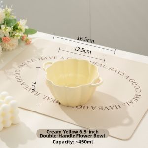 Aesthetic Floral Ceramic Bowl