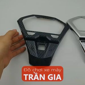 Ốp viền mặt đồng hồ xe Vario 125 150 năm 2018-2019-2020-2021-2022-2023 xi inox carbon - phụ kiện trang trí