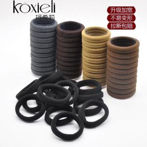 Thickened Hair Ties for Women Black Simple High Elasticity Durable Hair Bands No Damage to Hair Hair Bands Women
