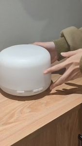500ml Ultrasonic Air Humidifier Remote Control Essential Oil Diffuser Desktop Aroma Machine Scent Diffuser with LED Night Lights