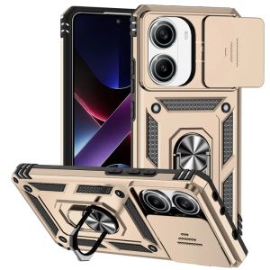 szhaiyu | Armor Funda for Xiaomi Poco X8 Pro Max Case Slide Lens Protector Ring Stand Back Cover for Pocco Poko Little Poco X8 X7 Pro Capa