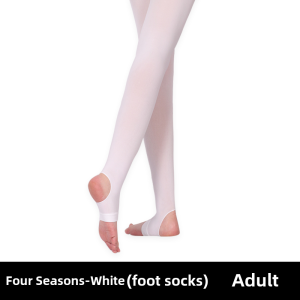 Professional Ballet Dance Tights for Women Adults Dance Art Library Nineteen-Point Five Length in Black and White