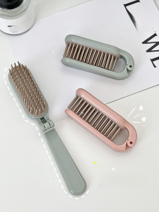 Foldable Comb Portable Travel Soft Tooth Small Straight Hair Roll Hair Comb Plastic Special Anti-Static Massage Comb