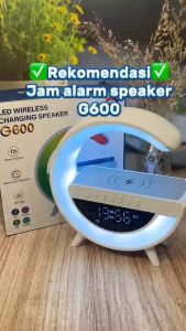 Desain Kreatif Speaker Bluetooth Mendukung Pengisian Nirkabel Lampu LED Keren Nikmati Pesta Musik dengan Bass Berkualitas Tinggi