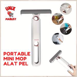 Alat Pel Mini Mop Portable Mops Lipat Multifungsi Spons Busa Pembersih meja pel kaca serbaguna