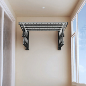 MINGZHI | Wall-mounted Folding Extendable Clothes Rack
