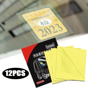 12PCS Automobile Windshield Electrostatic Stickers 9cm*9cm Car Static Sticker Auto Interior Accessories