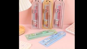 🔥SG LOCAL STOCK🔥5Pcs/set Cartoon Stationery Set Childrens Day Goodie Bag Birthday Party Gift Cute Pencil Sharpener Eraser Ruler Kawaii Stationery School Supplies 2022
