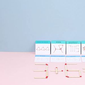 Infant Montessori Arithmetic Toy Children Learning Early Education Puzzle Tools Counting stick Parent-child Games Kids Training Book For Kids Toddler Montessori Toys Reusable Preschool Learning Toys