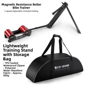 West Biking | Magnetic Resistance Folding Indoor Trainer Home
