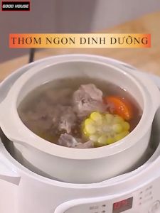 Nồi nấu chậm nồi hầm cách thủy dung nấu cháo chậm cho bé nồi chưng yến nồi hầm đa năng công nghệ hiện đại chống tràn tuyệt đối