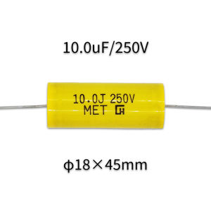 High Quality Audio Capacitor for Tweeter High Frequency Sound No-End Axis Polypropylene Capacitance for Audio Equipment