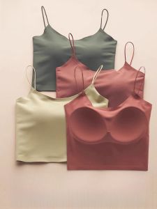 MiiOW | Wireless Strapless Bralette Tank Top Womens Base Layer Beautiful Back One-Piece With Chest Pad Tube Top Summer Seamless MiiOW