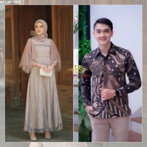 [COD] + [GRATIS ONGKIR] Couple Gamis Luna / Gamis Pasangan / Couple Pasangan Terbaru / Couple Keluarga / Couple Brukat / Baju Kapelan Pacar / Baju Wanita / Baju Kapel / Couple / Baju Kapelan Pasangan / Couple Pasangan Kondangan Jelita