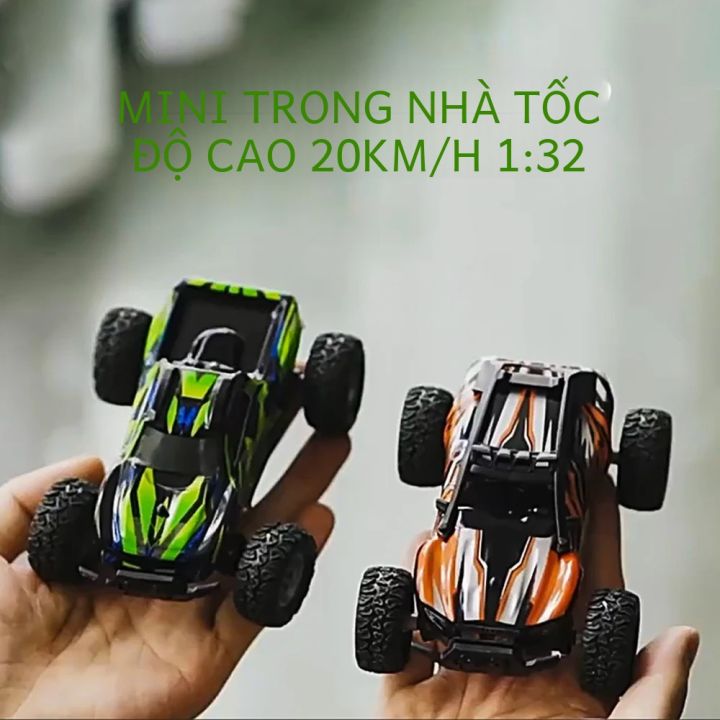 Xe Điều Khiển Từ Xa Mini Tỷ Lệ 1:32 - Xe Đua Địa Hình Tốc Độ Cao 20km/h Dành Cho Trẻ Em, Xe Leo Núi Điện Với Tính Năng Tăng Tốc Drift Trong Nhà