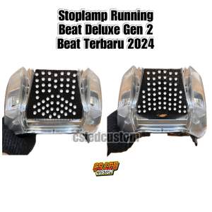 Stoplamp Running Beat Deluxe Gen 2 / Beat New 2024/ Beat Keluaran Terbaru 11 mode pnp
