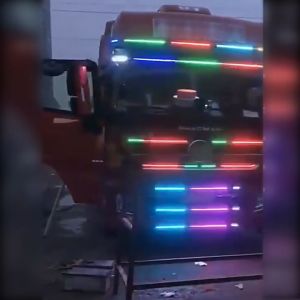 SEAMETAL Lampu LED Strip Mobil RGB Underglow Bodi Mobil Lampu Garis Pintu Bumper Atap Lampu Sekitar RGB Berkedip LED 12Volt 120/150 cm COD