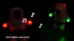 Mainan Anak Dancing Capybara Tinggi 20cm Bisa Joget Tangan Berputar ada Musik dan Lampu 3D