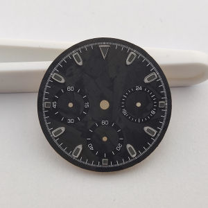 Mặt Đồng Hồ Thay Thế Thể Thao Cao Cấp Sợi Carbon VK63 Chronograph Ba Kim Dành Cho Đồng Hồ VK63
