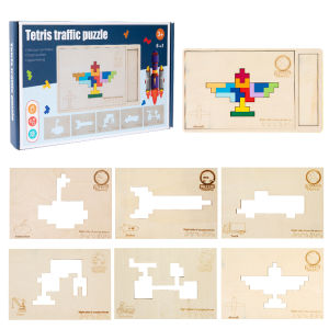Cognitive Development Wooden Tetris Blocks