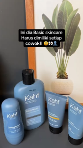 Kahf Paket Personal Care Isi 4 (Face Wash + Sunscreen Moisturizer + Body Wash + Deodorant)