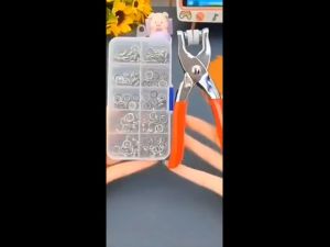 ชุดตอกพร้อมกระดุมโลหะ หลากสี สําหรับเสื้อผ้าเด็ก ชุดกระดุมแป๊ก DIY ขนาด 10 มิล (B-1-AWW-00258)