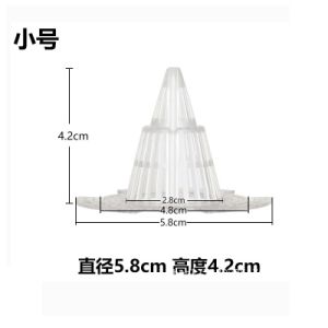 10pcs Leakproof Flower Pot Hole Mesh Cup Conical Bonsai Pot Bottom Coniform Grid Mat Bottom Net Prevent Soil Loss Breathable Cup